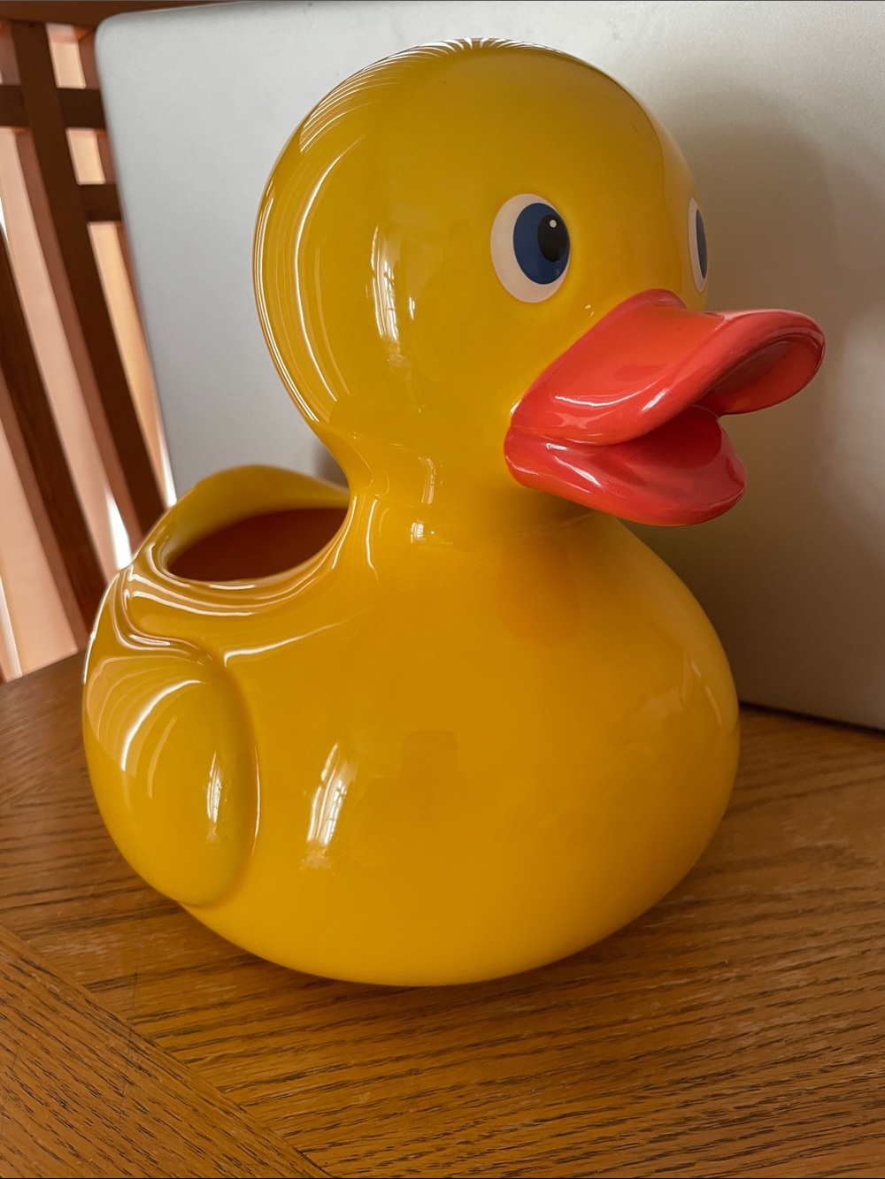 Teleflora Yellow Rubber Duck Ceramic Planter Vase Flower Pot Nursery Decor NEW - Picture 8 of 8